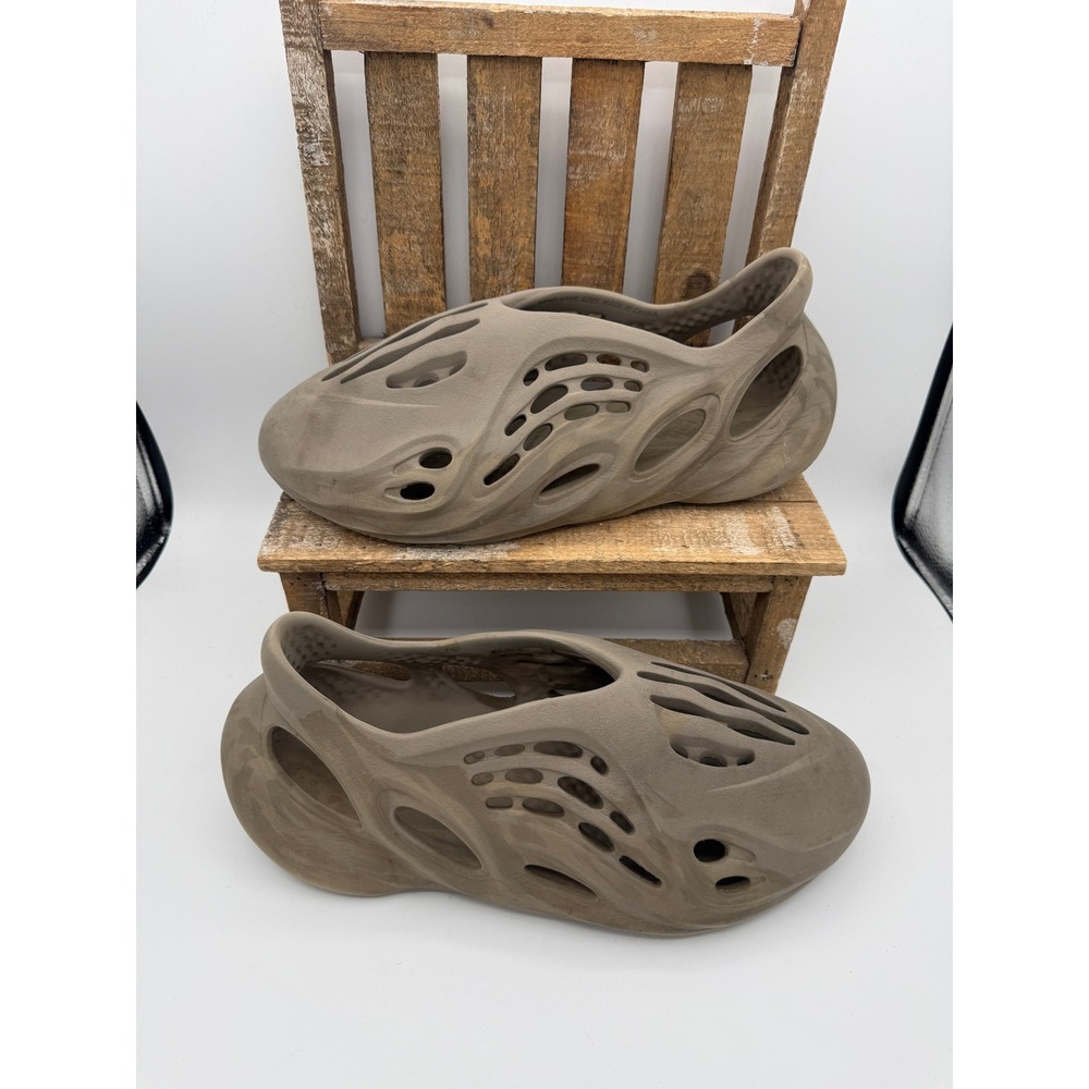 Adidas Yeezy Foam Runner Stone Sage GX4472 Tan Marbled Slip On Shoes Mens 12us‎